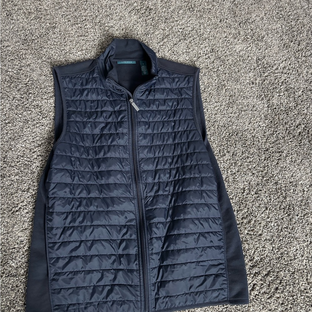 Perry Ellis Dark Blue Quilted Vest